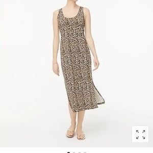 J Crew Leopard print tank dress NWT